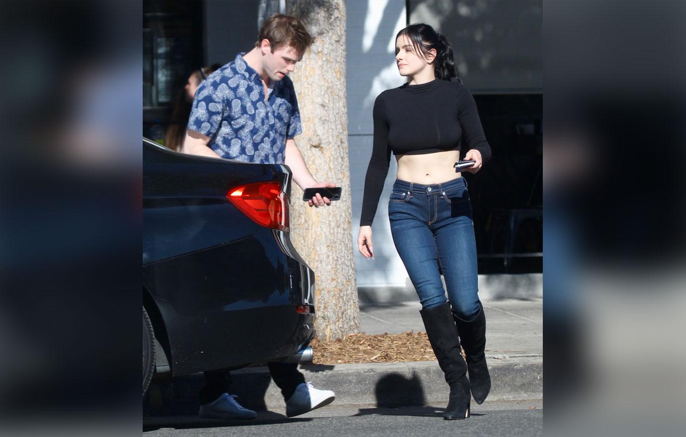 Ariel Winter Straddles Giant Piece Of Garlic