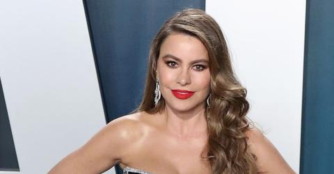 Sofia Vergara Wearing Dress On Carpet