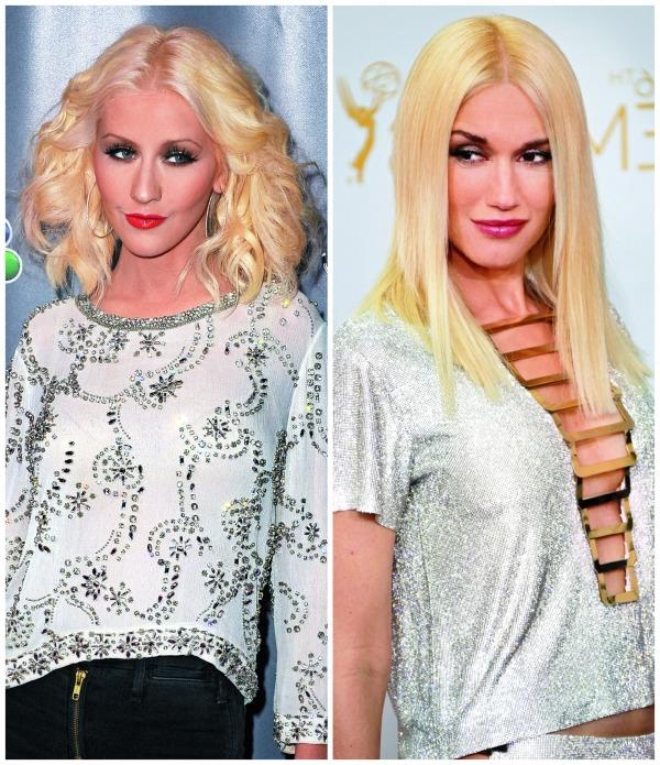 Christina Aguilera and Gwen Stefani