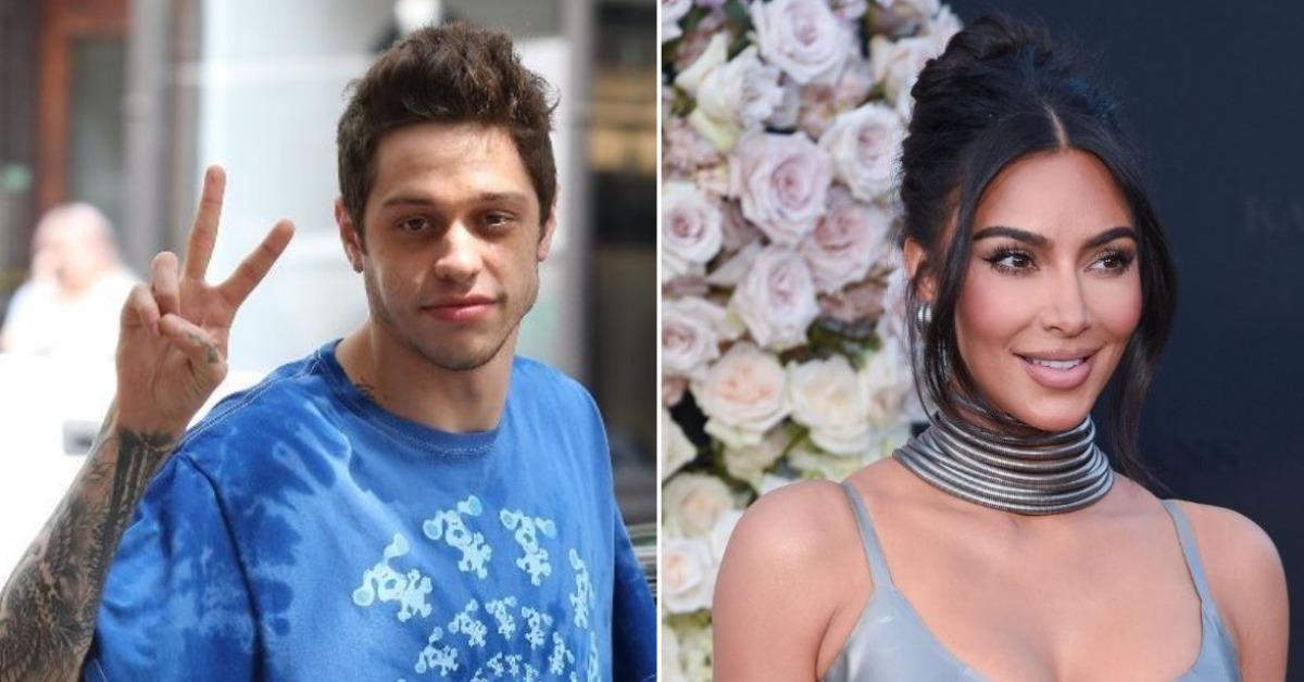 Pete Davidson Appears to Have Kim  Kids Initials Tattooed on Neck