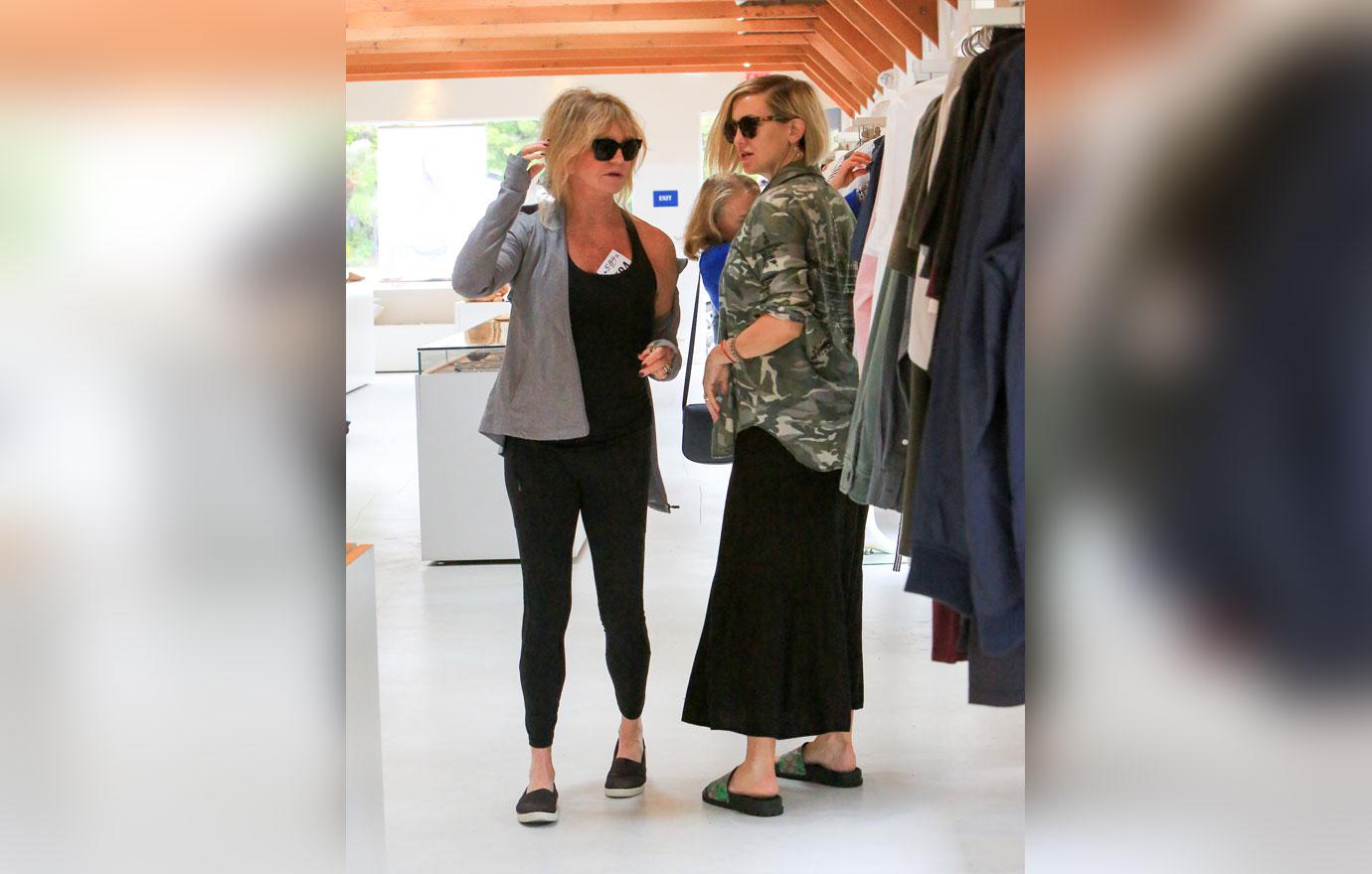 Goldie Hawn and Kate Hudson out and about