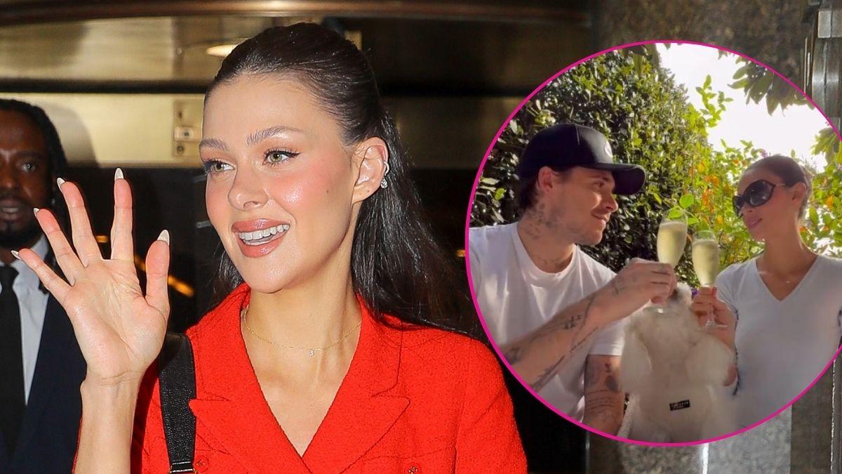 Split photo of Nicola Peltz & Brooklyn Beckham