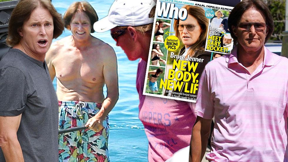 Bruce Jenner Breast Implants — Photos Of His Chest Then And Now
