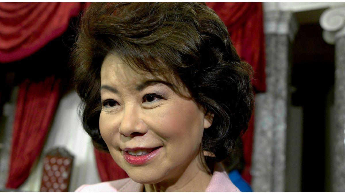 image of The former transportation secretary broke her silence weeks after Mitch McConnell was hospitalized.