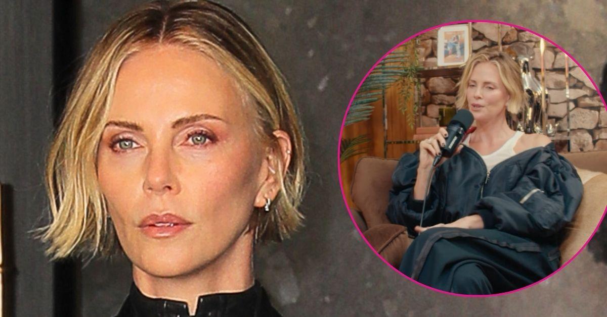 split photo of Charlize Theron