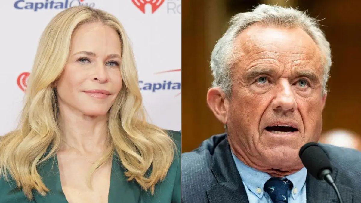 Split photo of Chelsea Handler and Robert F. Kennedy Jr.