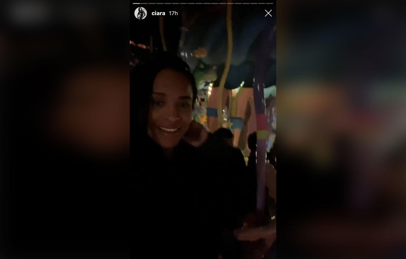 Ciara & Russell Wilson Take Kids Sienna & Future To Disneyland