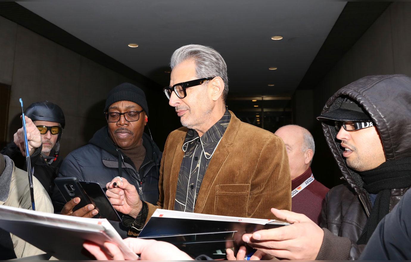 Jeff goldblum mobbed by fans today show 3