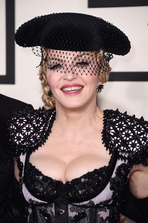 Madonna Owns The Red Carpet At The 57th Grammy Awards—And ...