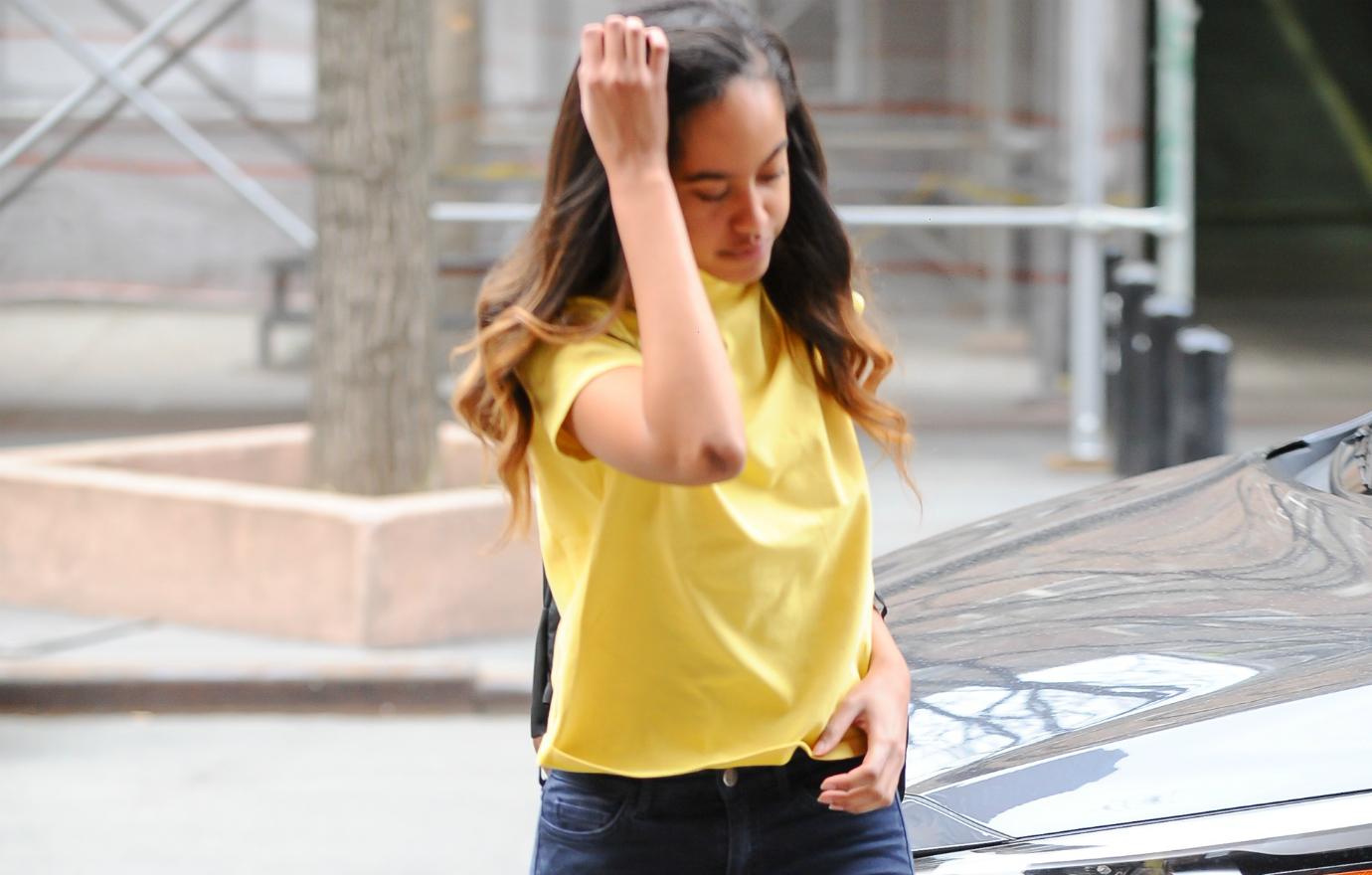 Malia Obama is studying hard during her first year at Harvard.