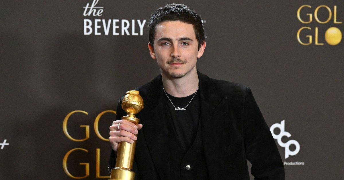 image of Timothée Chalamet won a Golden Globe Award for his role in 'Marty Supreme.'
