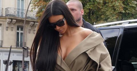 Kim Kardashian seen at L’Avenue restaurant in Paris, France