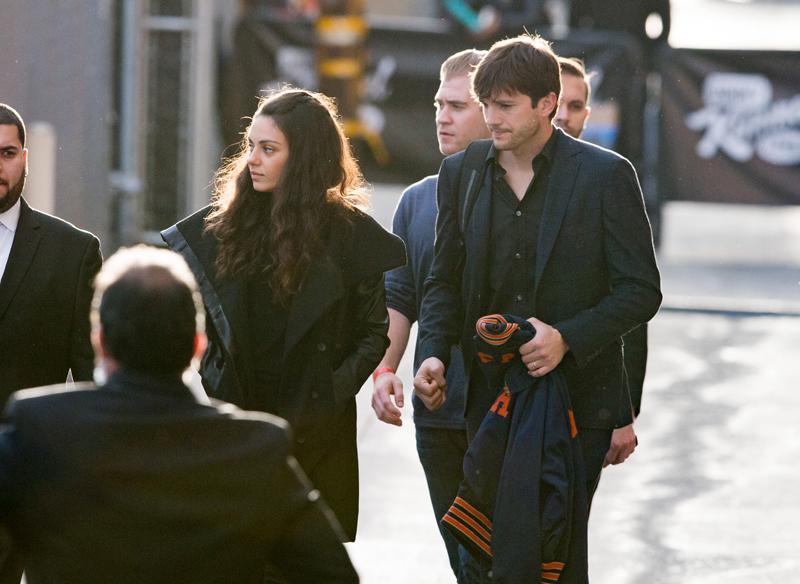 Ashton Kutcher and Mila Kunis at &#8216;Kimmel&#8217;