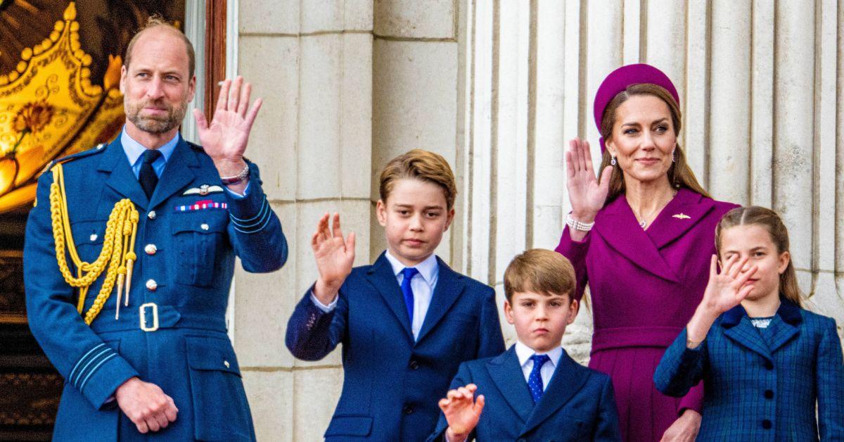 image of prince William, Kate Middleton, prince George, prince Louis and princess Charlotte 