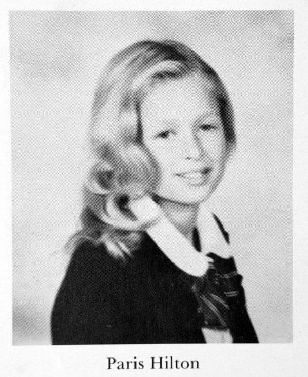 Paris hilton yearbook photos