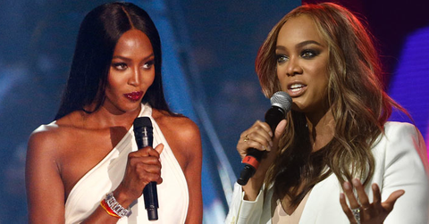 Tyra banks naomi campbell feud fight scared hero