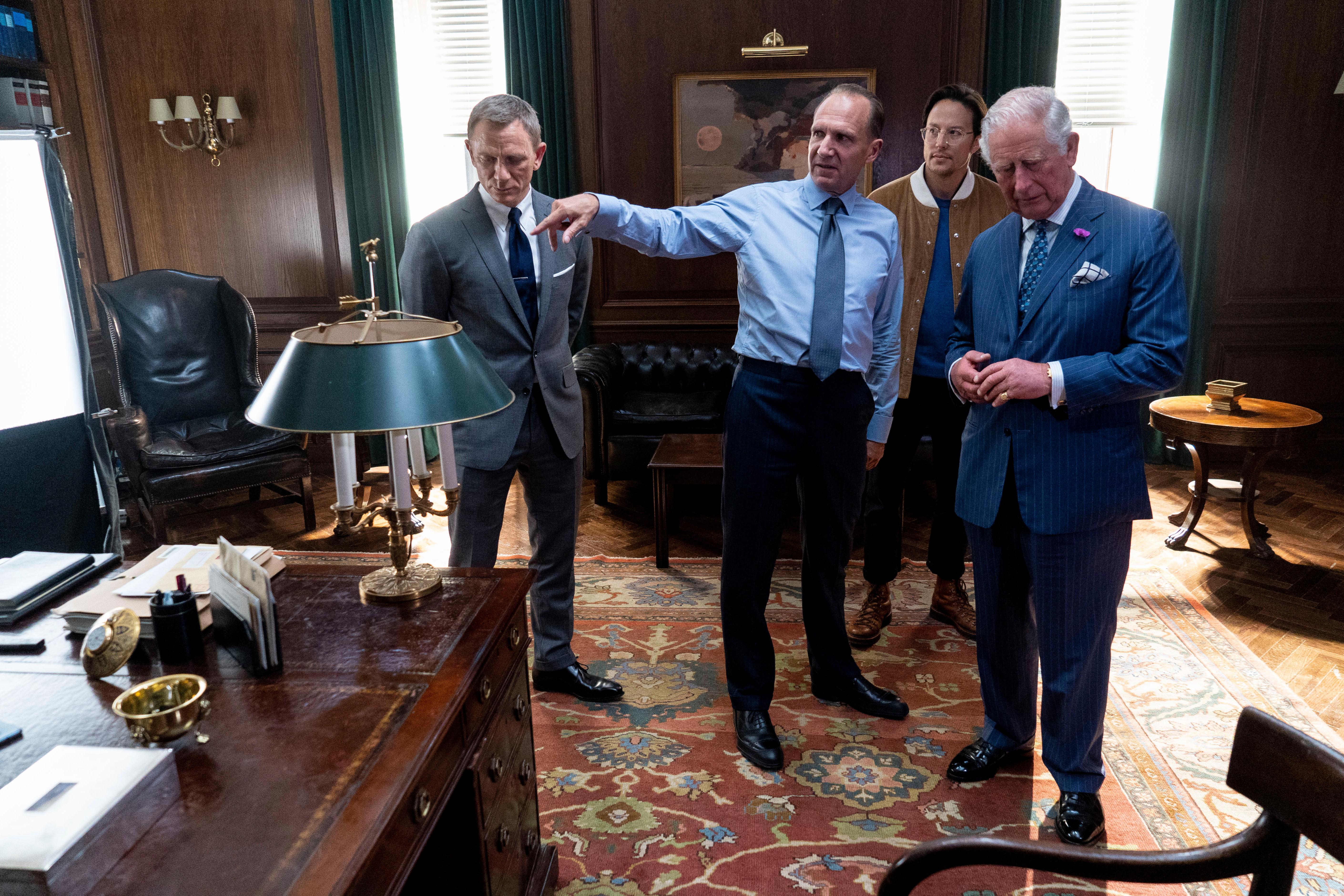 The Prince Of Wales Visits The James Bond Set