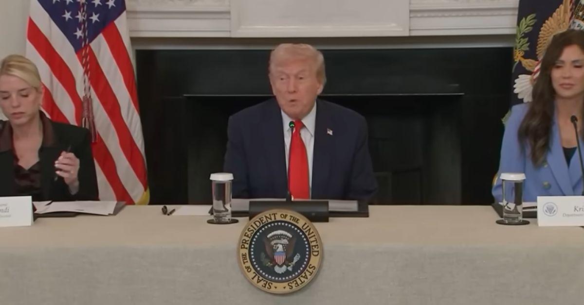 image of Donald Trump complimented conservative reporter Brandi Kruse during a White House roundtable.