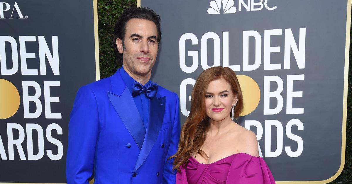 Photo of Sacha Baron Cohen and Isla Fisher.