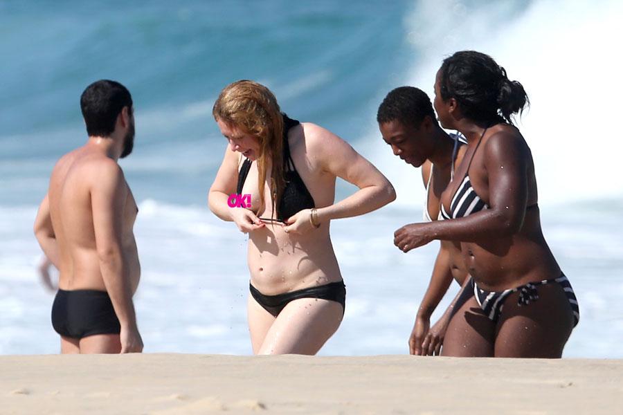 Nip Slip! Natasha Lyonne Flashes Her Boob in a Bikini!