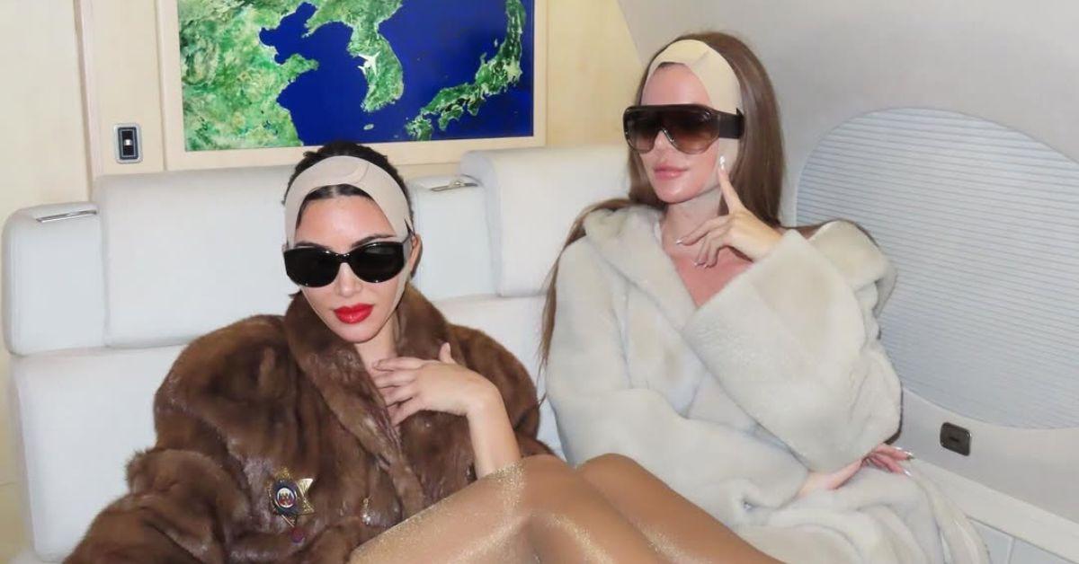 Photo of Kim Kardashian and Khloe Kardashian