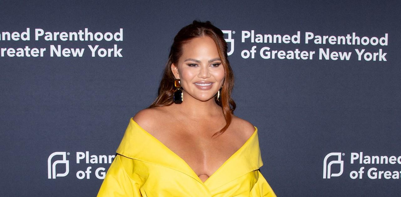 chrissy teigen looks relaxed after dna test mishap spiraling