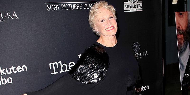 Glenn close plays dead red carpet premiere the wife movie main