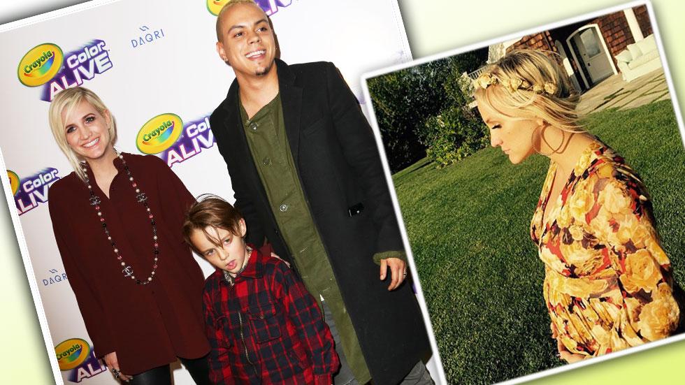 Ashlee simpson baby bump instagram