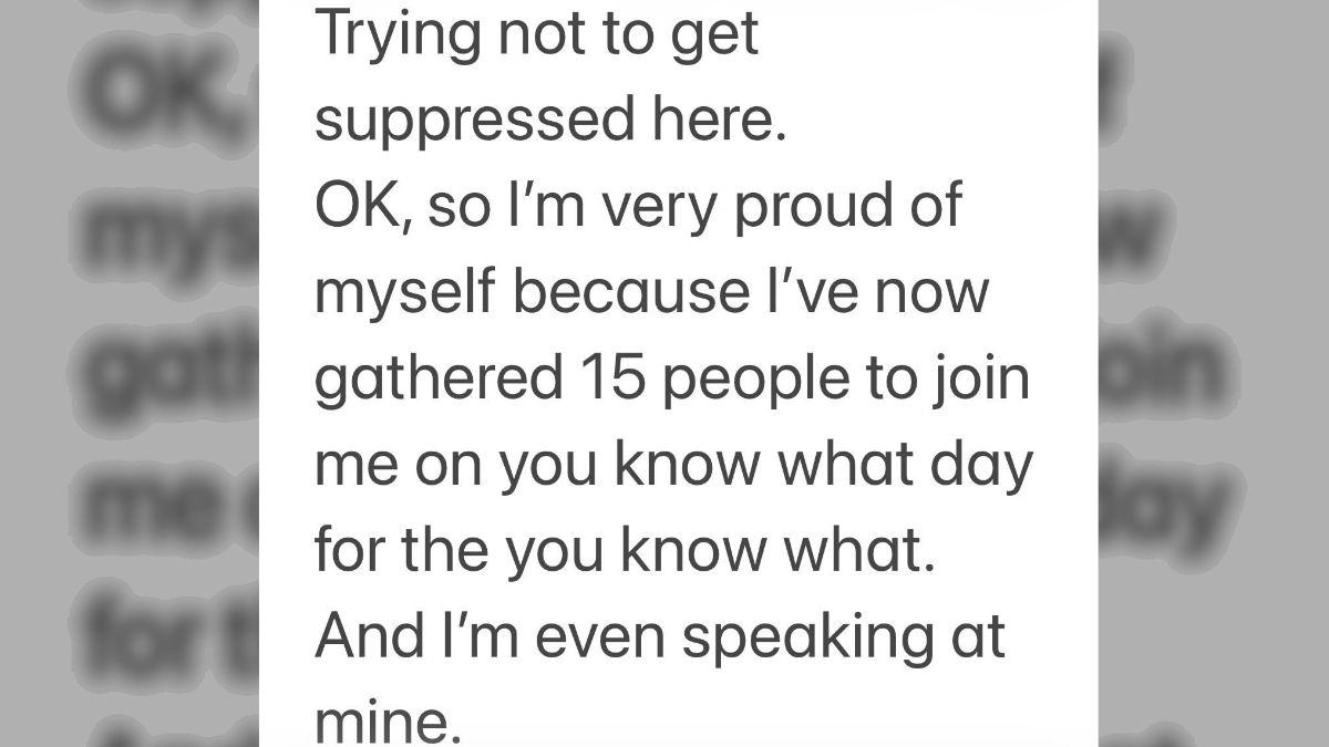 Photo of Kathy Griffin posted a cryptic message about 'No Kings' protests.