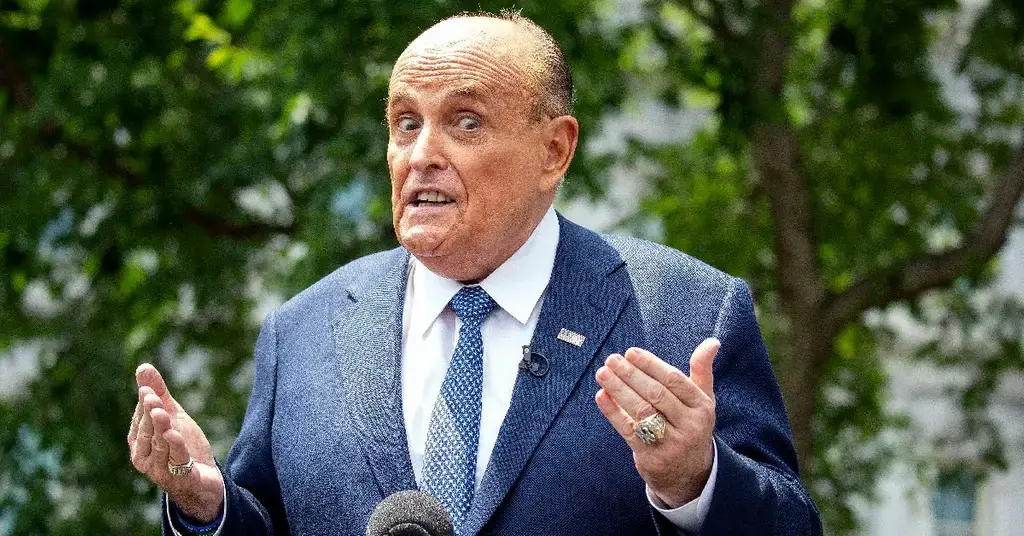 rudy giuliani losing court shouting orders lawyers judge sketch artist