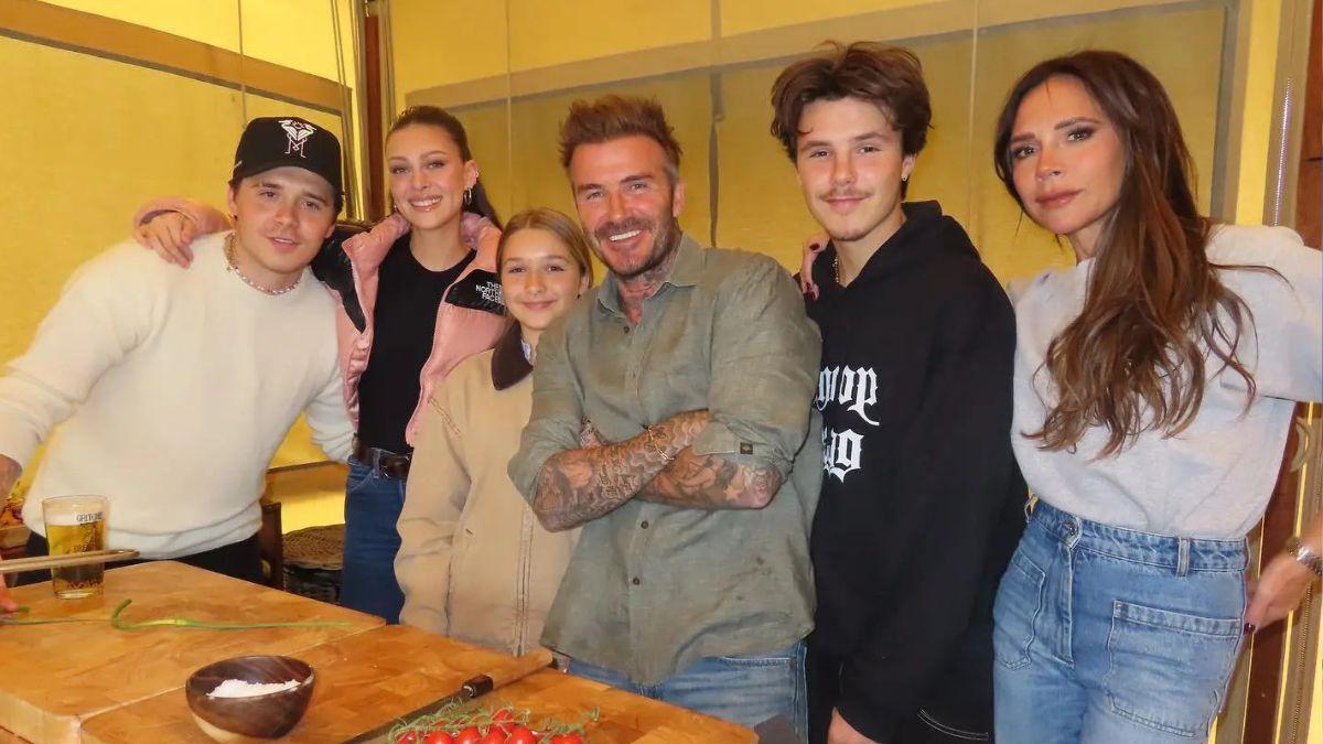 image of Beckham family 