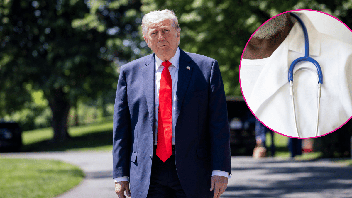 Composite photo of Donald Trump