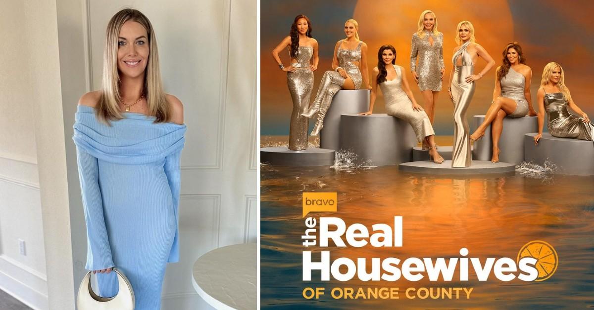 Composite photo of Lauren Sebastian and the cast of 'RHOC.' 