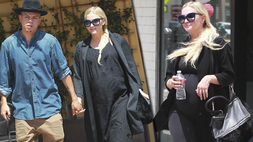 Pregnant ashlee simpson evan ross date lunch