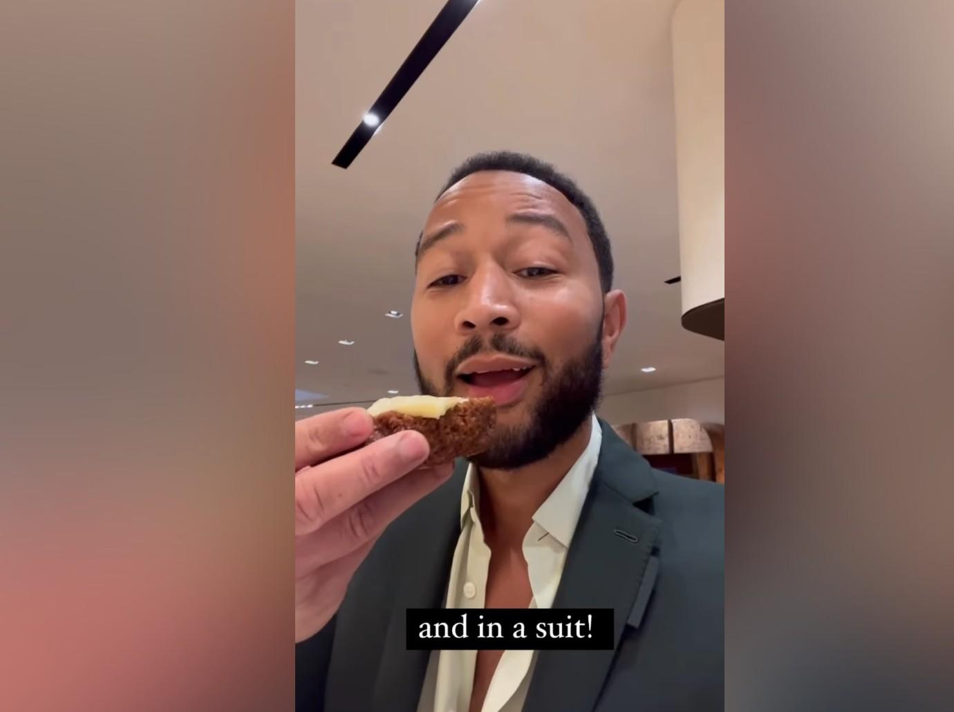 john legend takes over chrissy teigens instagram