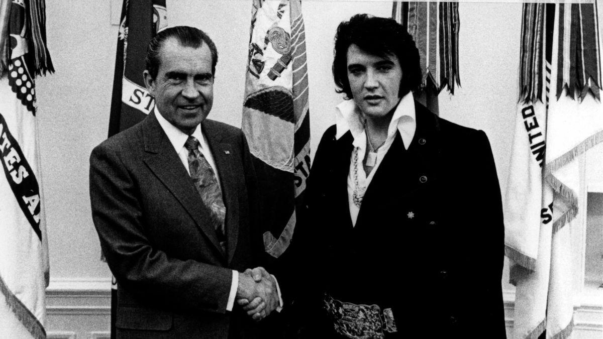 Image of Elvis Presley was allegedly pinned in Las Vegas by manager Colonel Tom Parker.