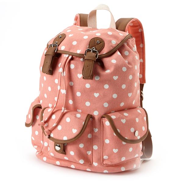 Polka dot backpack