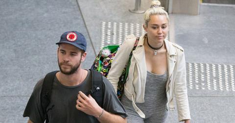 miley cyrus liam hemsworth partying