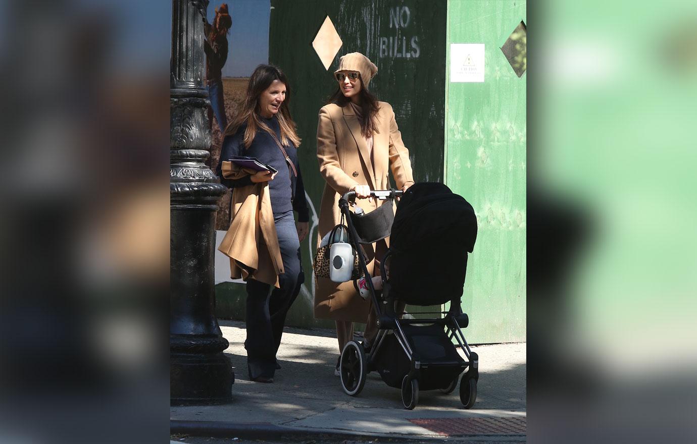 Irina Shayk out in the West Village With Daughter Lea