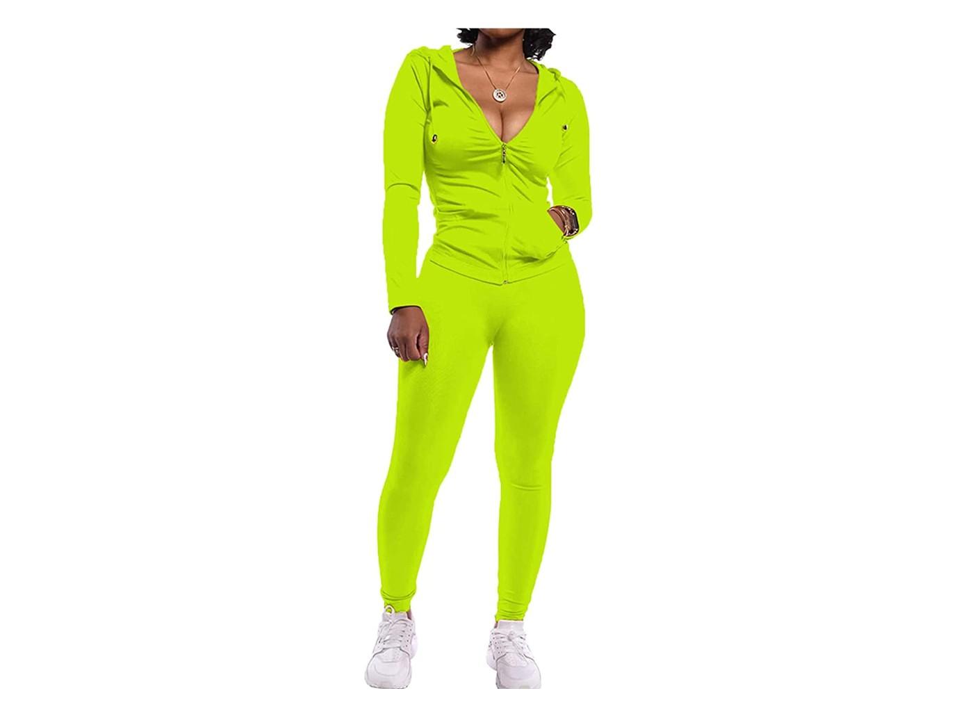 nike grey and neon tracksuit