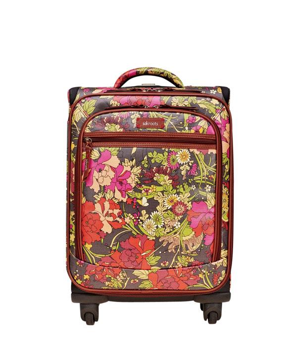 Floral luggage