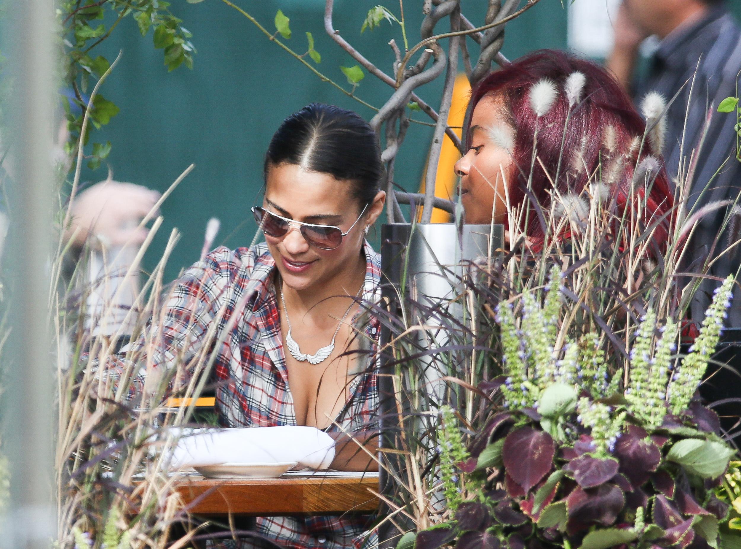 Paula Patton seen going to lunch with some friends  in New York City