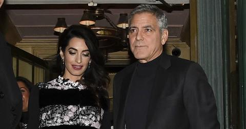 Amal pregnant twins bum george clooney wife h