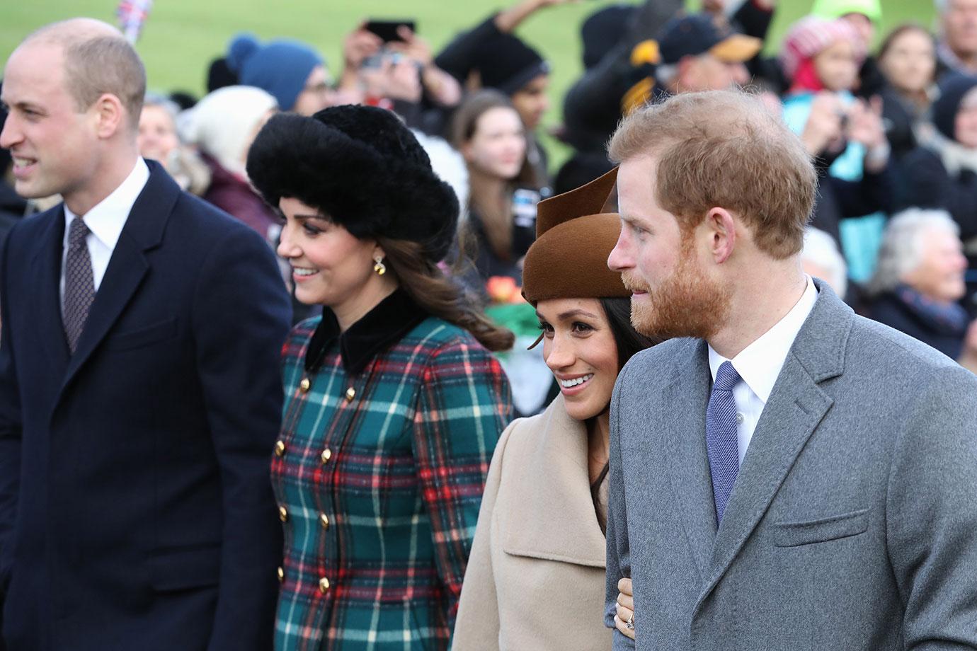 Members Of The Royal Family Attend St Mary Magdalene Church In Sandringham