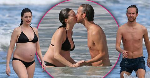 Anne hathaway pregnant bikini pp