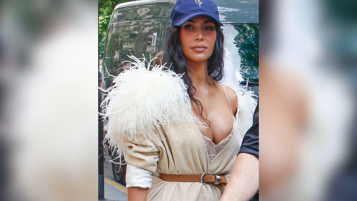 Image of Kim Kardashian hasn't addressed the outrageous pricing of her jeans yet.