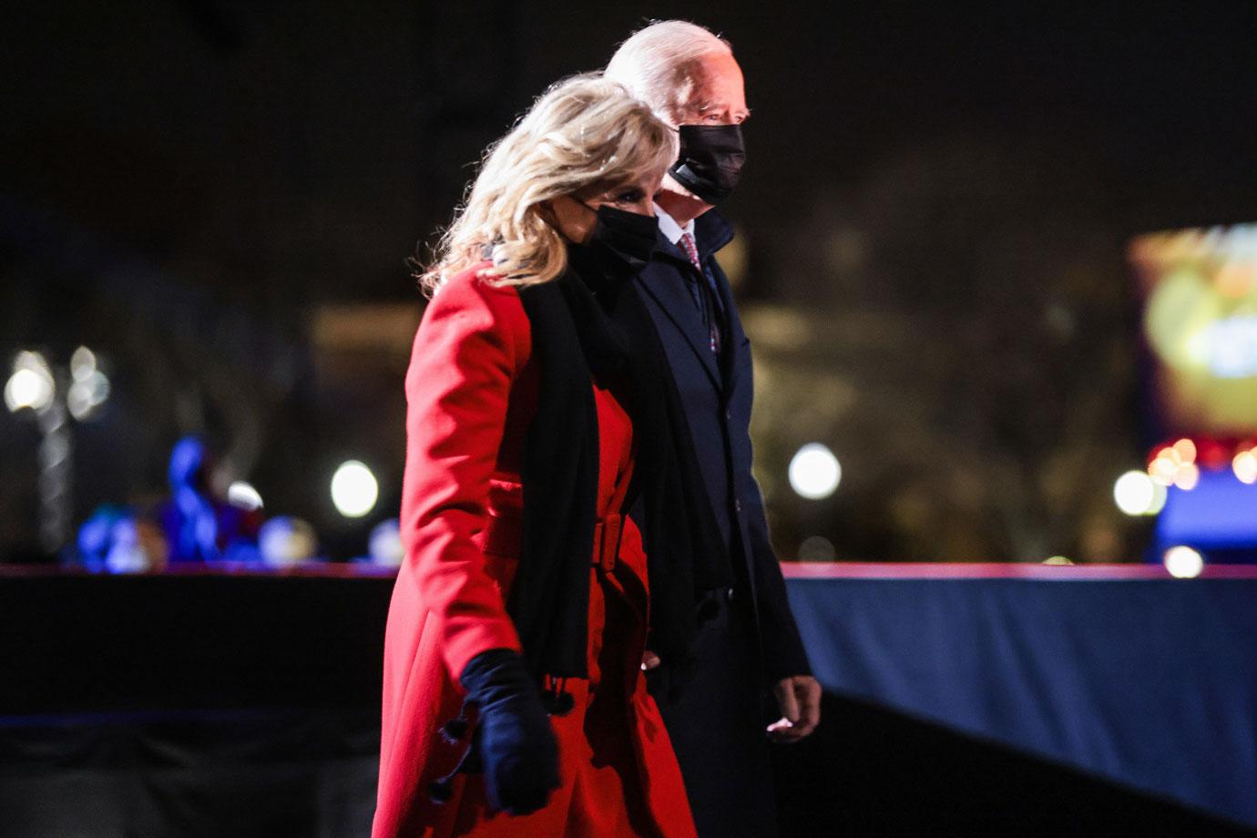 president joe biden jill biden hosts national tree lighting shunning hunter biden illegitimate child