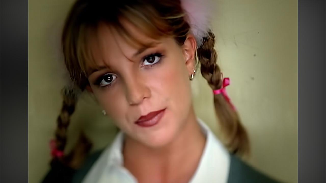 Photo of Britney Spears' '...Baby One More Time' video debuted in 1998.