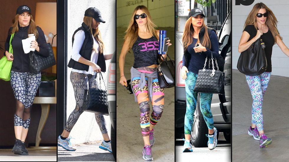 sofia vergara work out pants