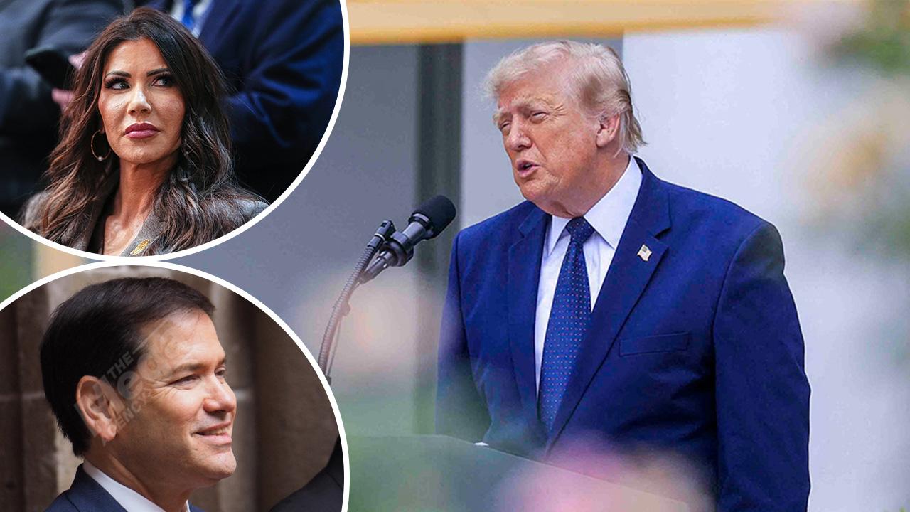 Image of Kristi Noem now reports to Deputy Secretary of State Christopher Landau and works alongside Secretary of State Marco Rubio.